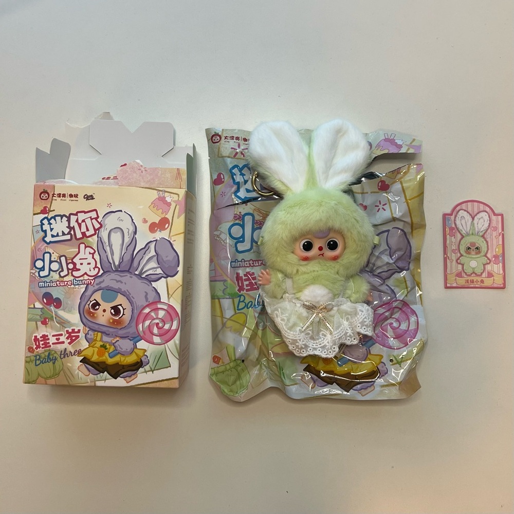 Cute Green Bunny Plush Toy